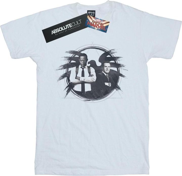 Actual product image Mens Captain Nick Fury And Agent Coulson T-Shirt (4XL)