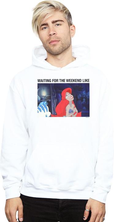 Immagine prodotto Disney The Little Mermaid Waiting For The Weekend Felpa con Cappuccio Uomo (4XL)