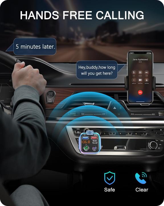 Actual product image Lencent FM-Transmitter