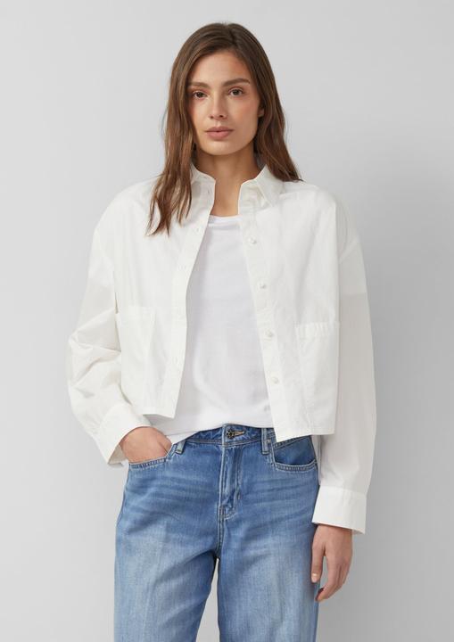 Immagine prodotto s.Oliver Bluse Verkürzte Popeline-Bluse im Relaxed Fit (48)