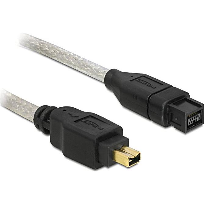Delock Kabel FireWire IEEE 1394B 9Pol/4Pol, 3Meter (3 m, FireWire), Schnittstellenkabel
