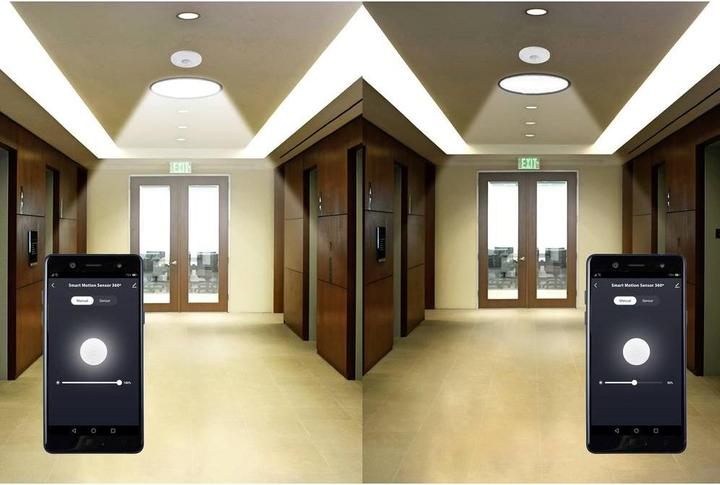 Actual product image Sygonix SY-5251904 Ceiling, Recessed Ceiling Motion Detector 360 ° Relay White (8 m)