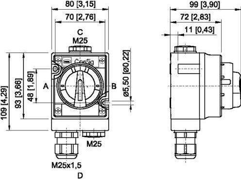 Immagine prodotto Stahl Interruttore on-off in acciaio STAHLR EEx e 8040/11-V30-033-B Interruttore antideflagrante