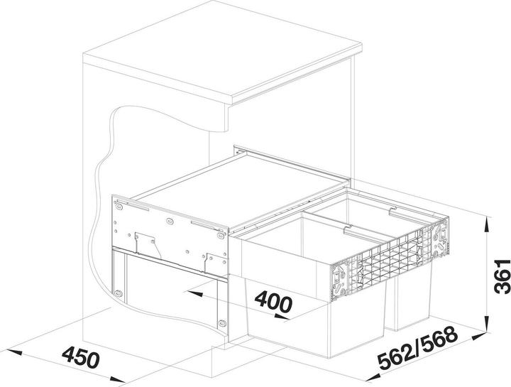 Actual product image Blanco Select II 60/2 (49 l)