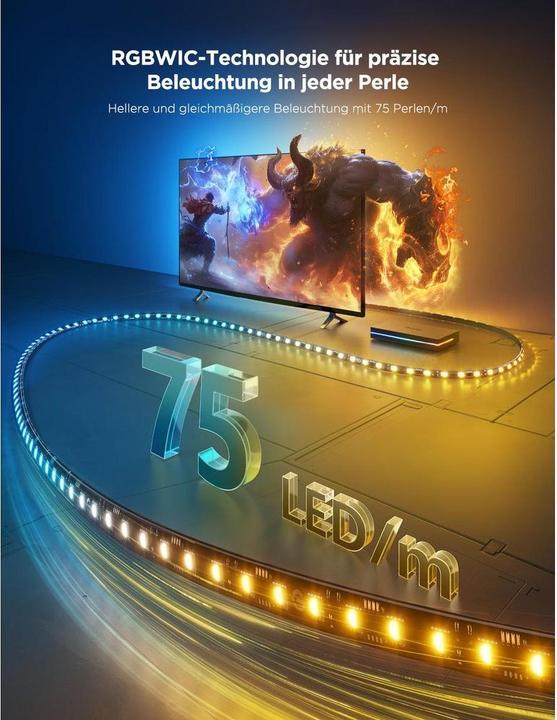 Produktbild Govee H6143 Taśma LED (Mehrfarbig, 496 cm, Indoor)