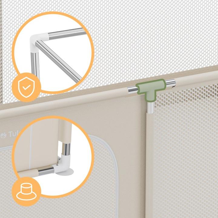 Immagine prodotto Tulano Baby Laufstall Cozy 22 Beige - 180 cm (120 cm, 180 cm)