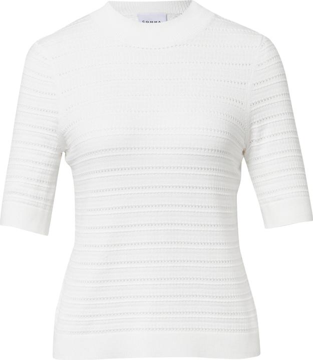 Produktbild Comma Strickpullover Strukturierter Feinstrickpullover aus Viskosemix (34)