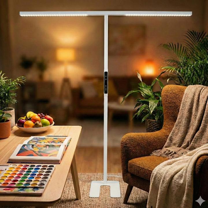 Produktbild Luxula LED-Büro-Stehleuchte - Slim Line, Duo (5000 lm)