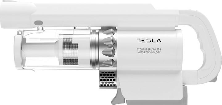 Produktbild Tesla HS300WX Steelstofzuiger /u0026 Elektrische bezem Zakloos 0,2 l 200 W Grijs, Wit