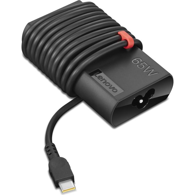 Lenovo 4X20V24684 Adapter und Wechselrichter Indoor 65 W Schwarz (65 W), Notebook Netzteil, Schwarz