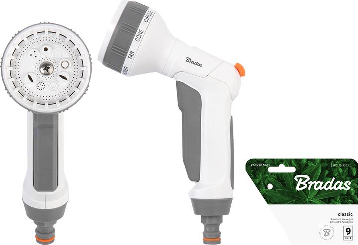 Actual product image Bradas Garden sprayer with 9 watering patterns