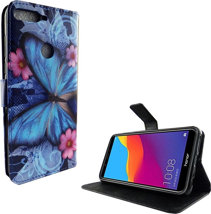 Actual product image König Design Case Mobile Protection for Huawei Honor 7C Case Cover Wallet Case Mobile Cover (Honor 7c)