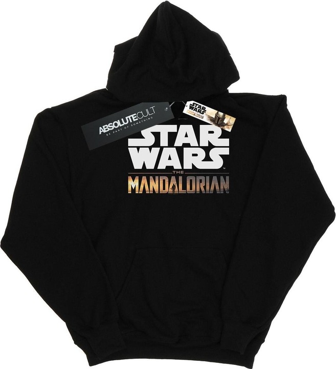 Immagine prodotto Star Wars The Mandalorian Logo Felpa con Cappuccio Uomo (5XL)