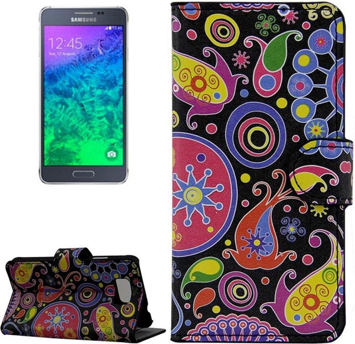 Produktbild König Design Handyhülle Tasche für Handy Samsung Galaxy Alpha Farbflash Abstrakt (Samsung Galaxy Alpha)