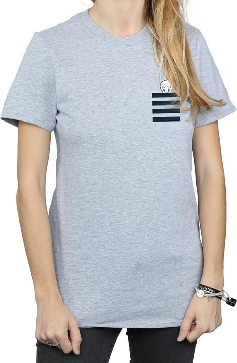 Produktbild Looney Tunes Tweety Pie Striped Faux Pocket TShirt (S)