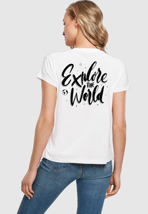 Produktbild Merchcode Ladies Wording - Explore The World Box Tee - 174815 (XS)