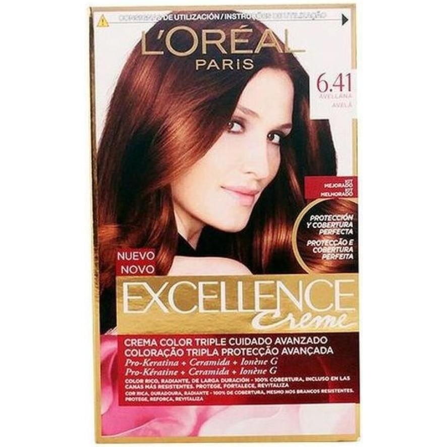 Thumbnail - L'Oréal Paris, Haarfarbe, EXCELLENCE Creme tinte #6,41 avellana (#6,41 avellana)