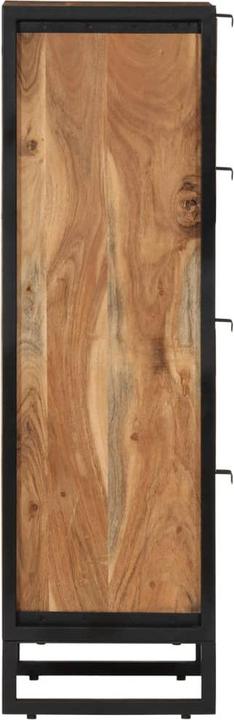 Produktbild vidaXL Badschrank Akazie und Eisen (40 x 30 x 100 cm)