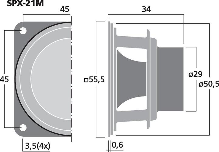 Produktbild Monacor HiFiBreitbandLautsprecher (1 Stk.)