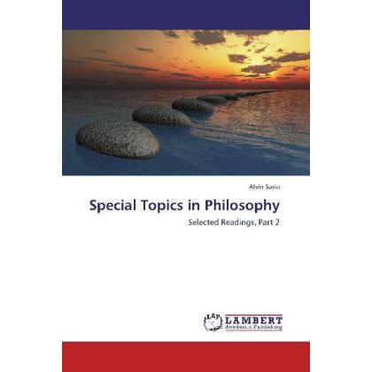 Special Topics in Philosophy, Sachbücher von Alvin Sario