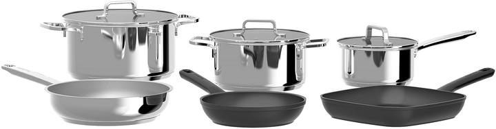 Produktbild BergHoff Kochgeschirr-Set HELIX 9-teilig (24 cm, Pfannenset + Topfset, Edelstahl, Aluminium)