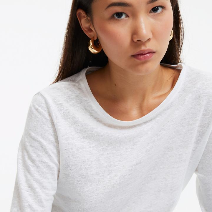 Produktbild La Redoute Collections Shirt mit rundem Ausschnitt (XS)
