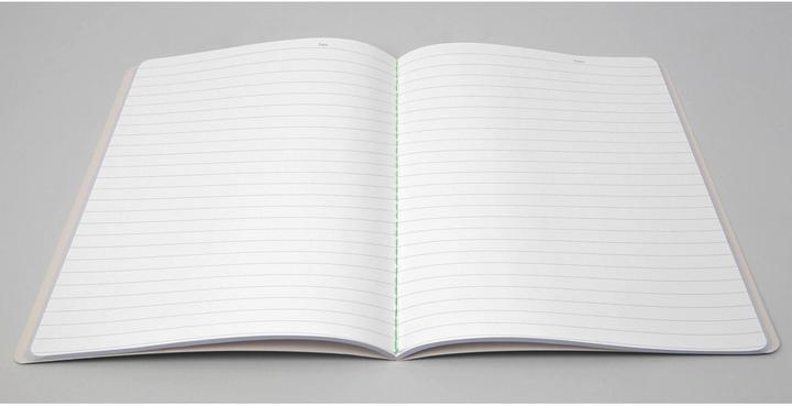 Actual product image Sigel 2 notebooks Linescape DIN A5 lined, light grey, neon green softcover 68 pages (A5, Lined, Soft cover)