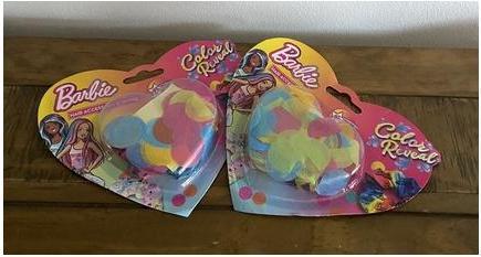 RMS BARBIE Colour Reveal Hair Accessory Clip Scrunchie Sticker Glam Fashion