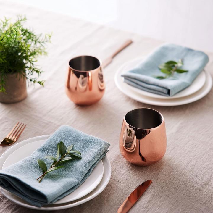 Produktbild Oak & Steel Trinkbecher Rosegold (3.50 dl, 4 x, Moscow Mule Becher)