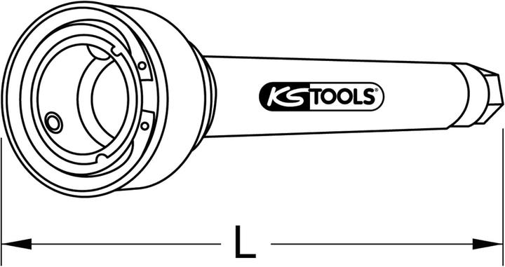 Actual product image KS Tools Axial joint special spanner, 420 mm