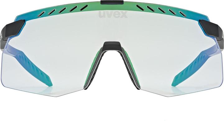 Productafbeelding Uvex Sports tempo fase kleine V (Zwart mat (Groen), variomatic spiegel groen)