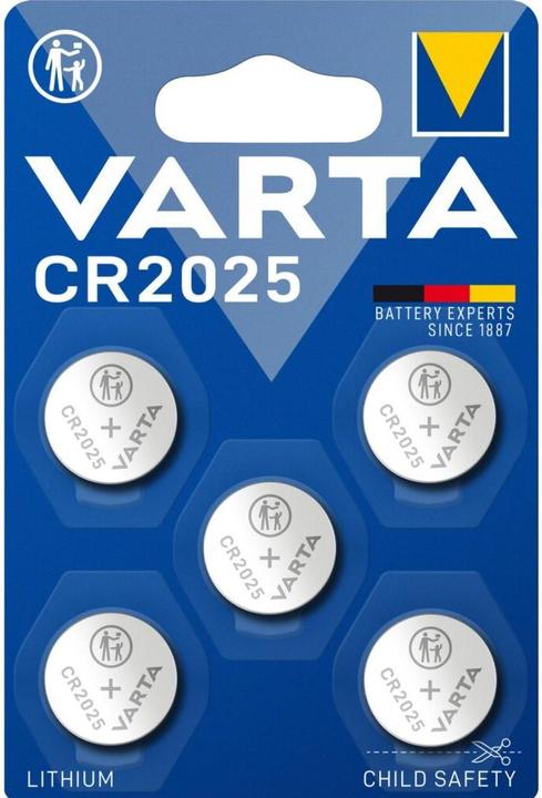 Produktbild Varta Electronics CR2025 (5 Stk., CR2025, 157 mAh)