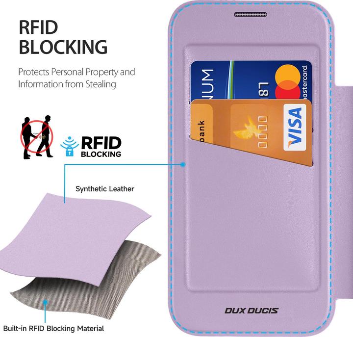 Immagine prodotto Dux Ducis Skin X Pro 360° Ring Stand Series Lederhülle (Apple iPhone 17 Pro Max)