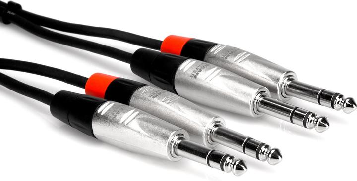 Image du produit Hosa - PRO Cable 2 x TRS 6.35mm - 2 x TRS 1.5m (1.50 m)