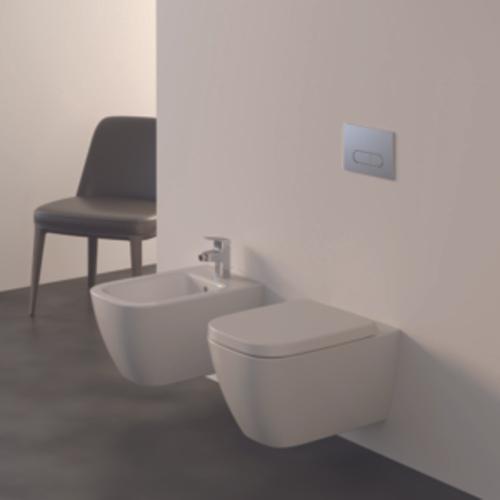Productafbeelding Ideal Standard i.life B wandbidet, 1 kraangat, 355mm, met overloop, T4615