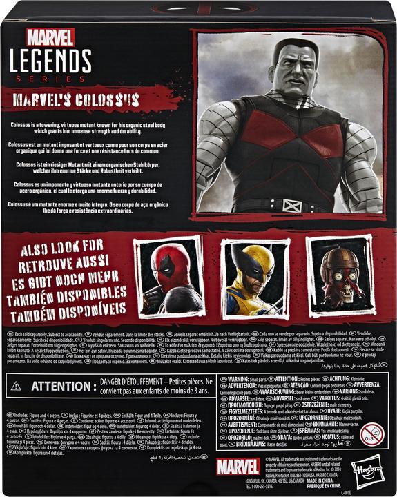 Actual product image Hasbro Deadpool Legacy Collection Marvel Legends Action Figure Marvel's Colossus 22 cm