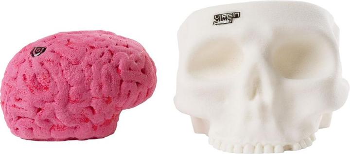 Produktbild Virgin Grip Skull & Brain Friendgrips Klettergriffe (White)