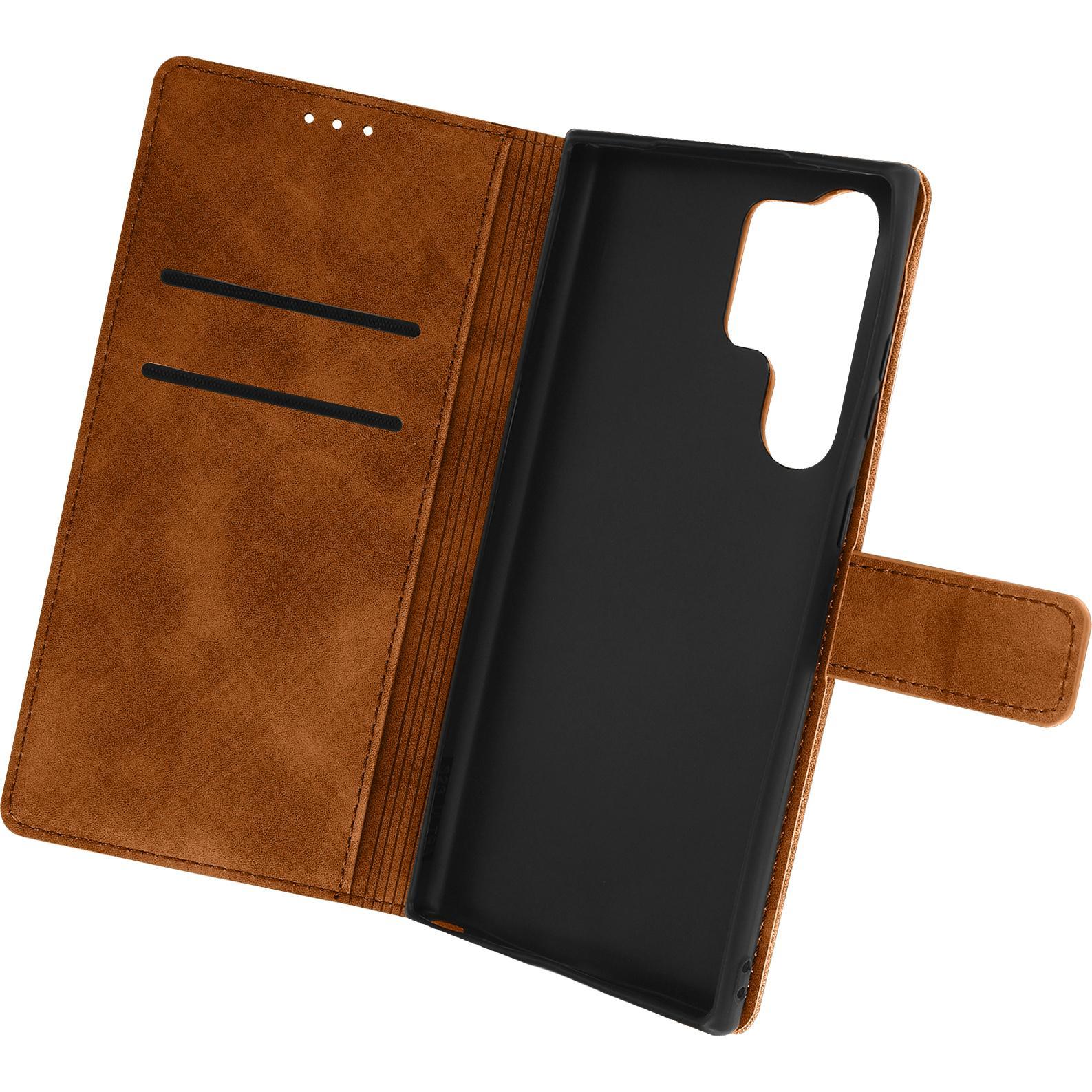 Thumbnail - Avizar Tender Book Series (Samsung Galaxy S23 Ultra), Smartphone Hülle, Braun