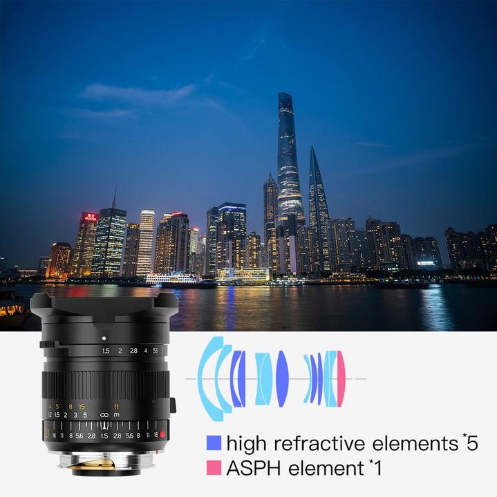 Produktbild TTArtisan 21mm F1.5 Leica M Mount (Leica M, Vollformat)