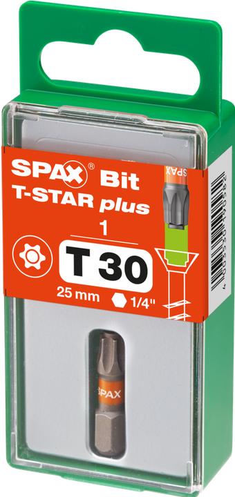 Immagine prodotto Spax BIT T-STAR PLUS T30 25mm S (TX30x25)