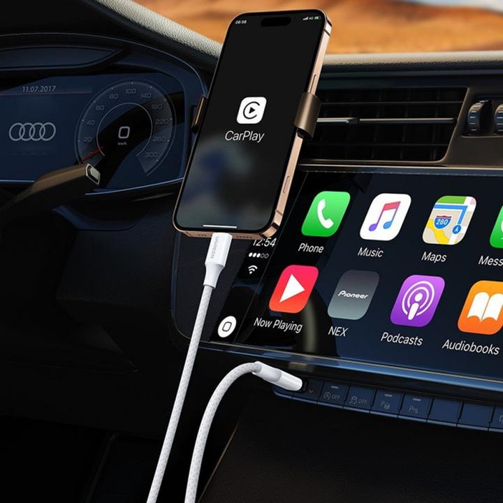 Immagine prodotto Ugreen - Data Cable L502 (65249) - USB-C to USB-C, 5A, 100W, 1m, Nylon - Black (1 m, 100 W)