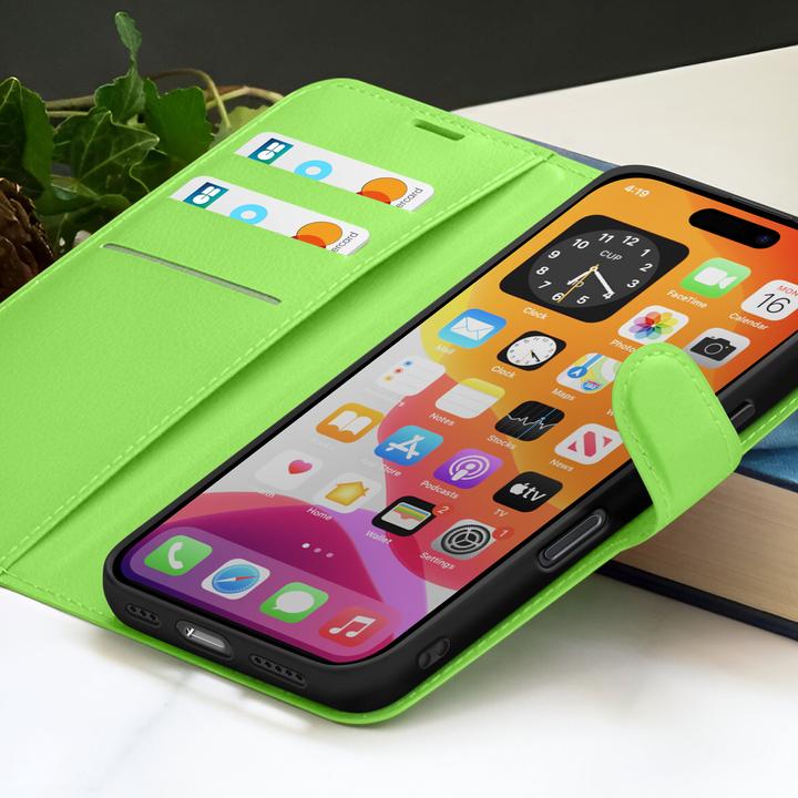 Actual product image Zanaé Klappetui iPhone 16, mit Ständer (Apple iPhone 16)