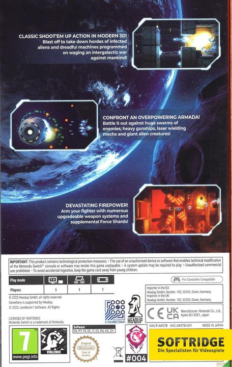 Actual product image Headup Games Rigid Force Redux (Switch, Switch Lite, Switch OLED, DE)