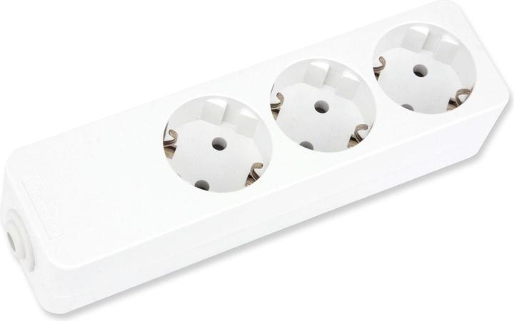 Image du produit As - Schwabe 11731 Prises multiples sans interrupteur Blanc (3 x, CEE 7/3)