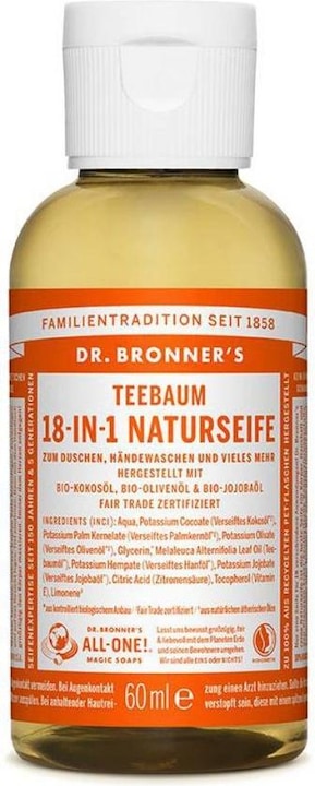 Produktbild Dr. Bronner's 18-IN-1 Teebaum (Flüssigseife, 240 ml)