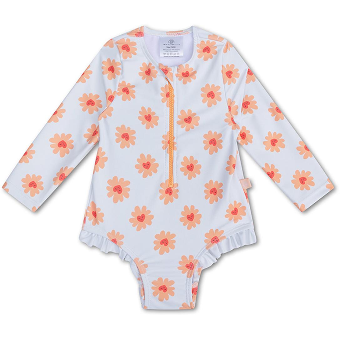 Swim Essentials, Bambine, Costume da bagno intero, Costume da bagno per bambina 122/128 Cuori di fiori, Multicolore, (122, 128)