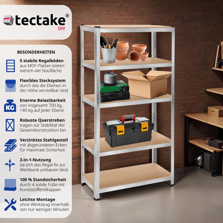 Produktbild tectake Schwerlastregal