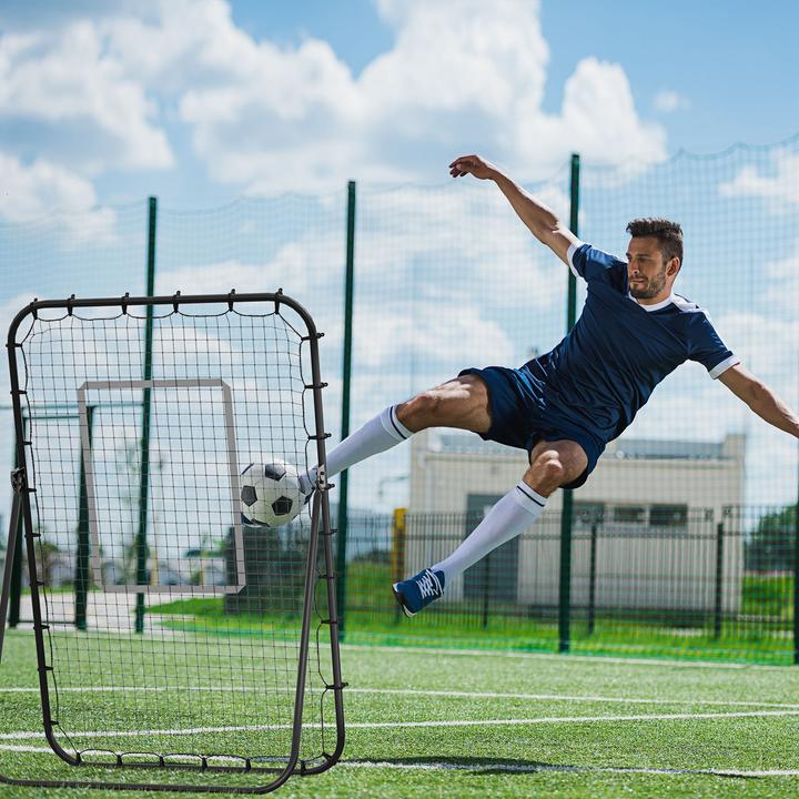 Produktbild Homcom Fussball Rebounder mit 4 verstellbaren Stufen