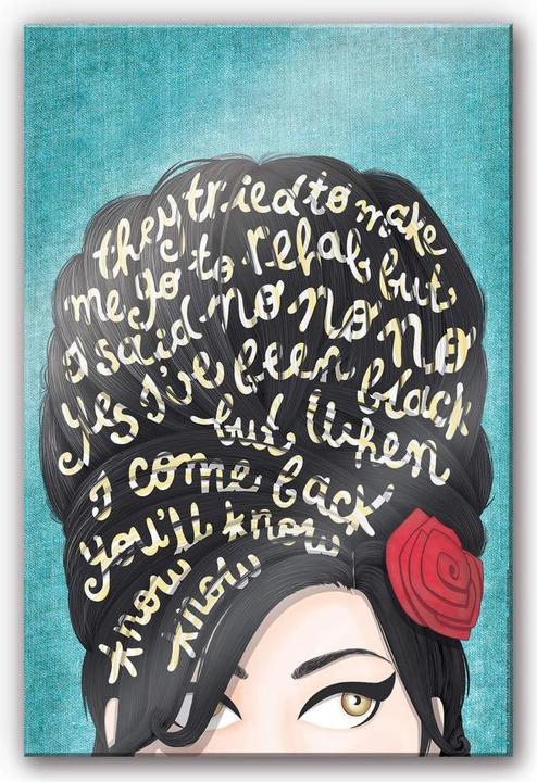 Image du produit Trenddeko Tohmé - Amy Winehouse : Rehab (100 x 150 cm)