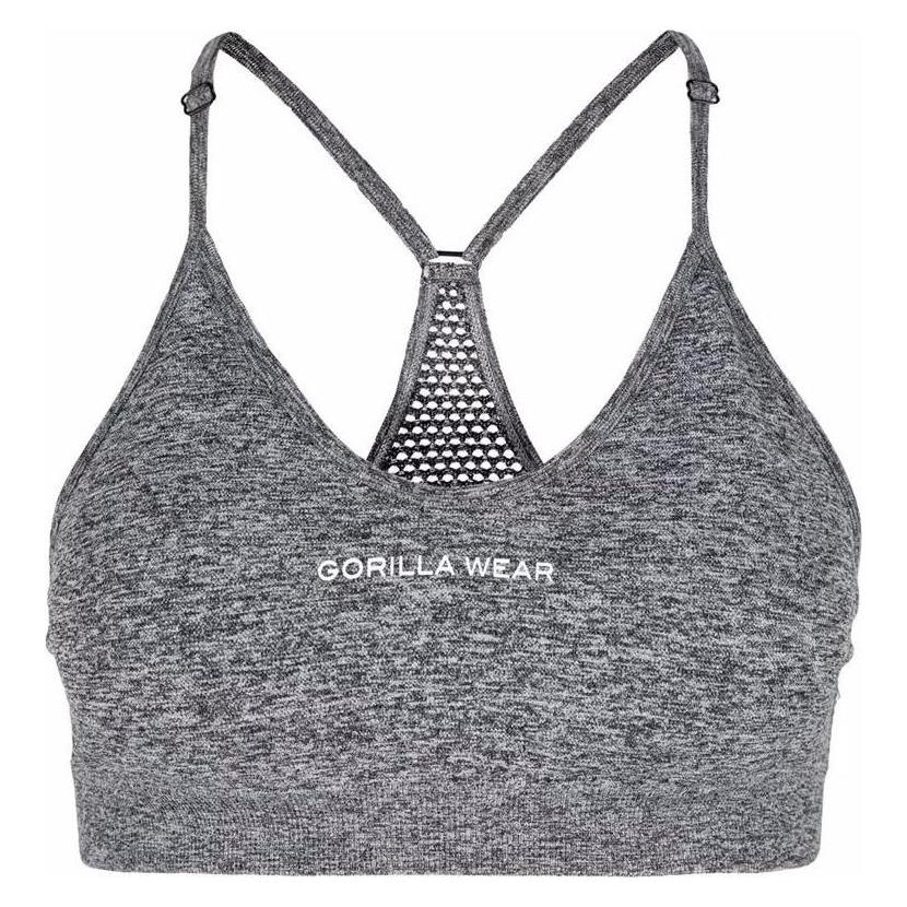 Gorilla Wear, Sport-Bh, Quincy Seamless Sport Bra - Grau (S, M), Grau
